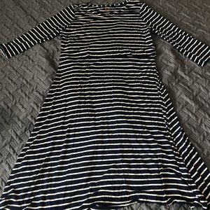 Striped maternity/ nursing dress
